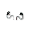 Aretes serpiente con cristales