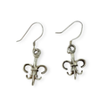Aretes colgantes Flor de Lis