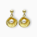 Aretes concha perla