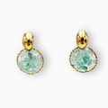 Aretes de acero aventurina