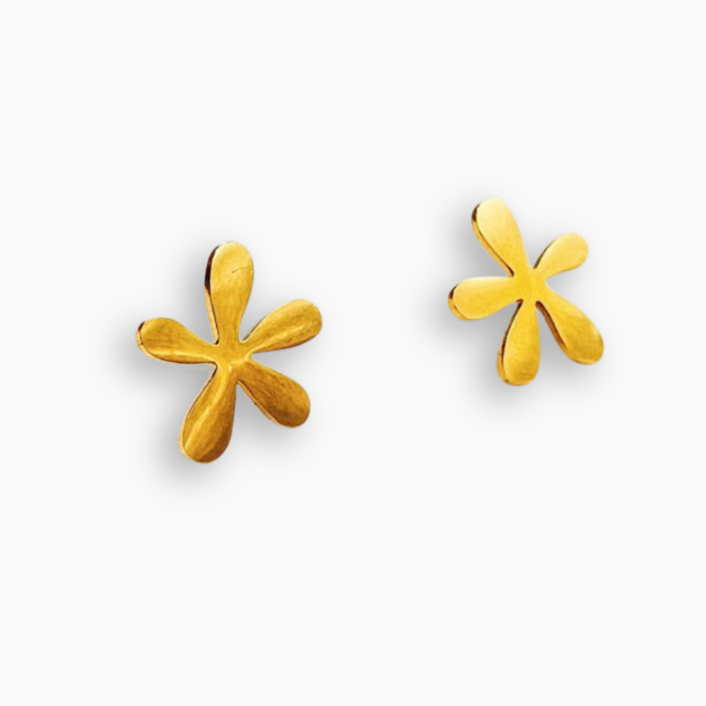Aretes flor acero