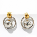 Aretes de circulos bicolor AR3273G30
