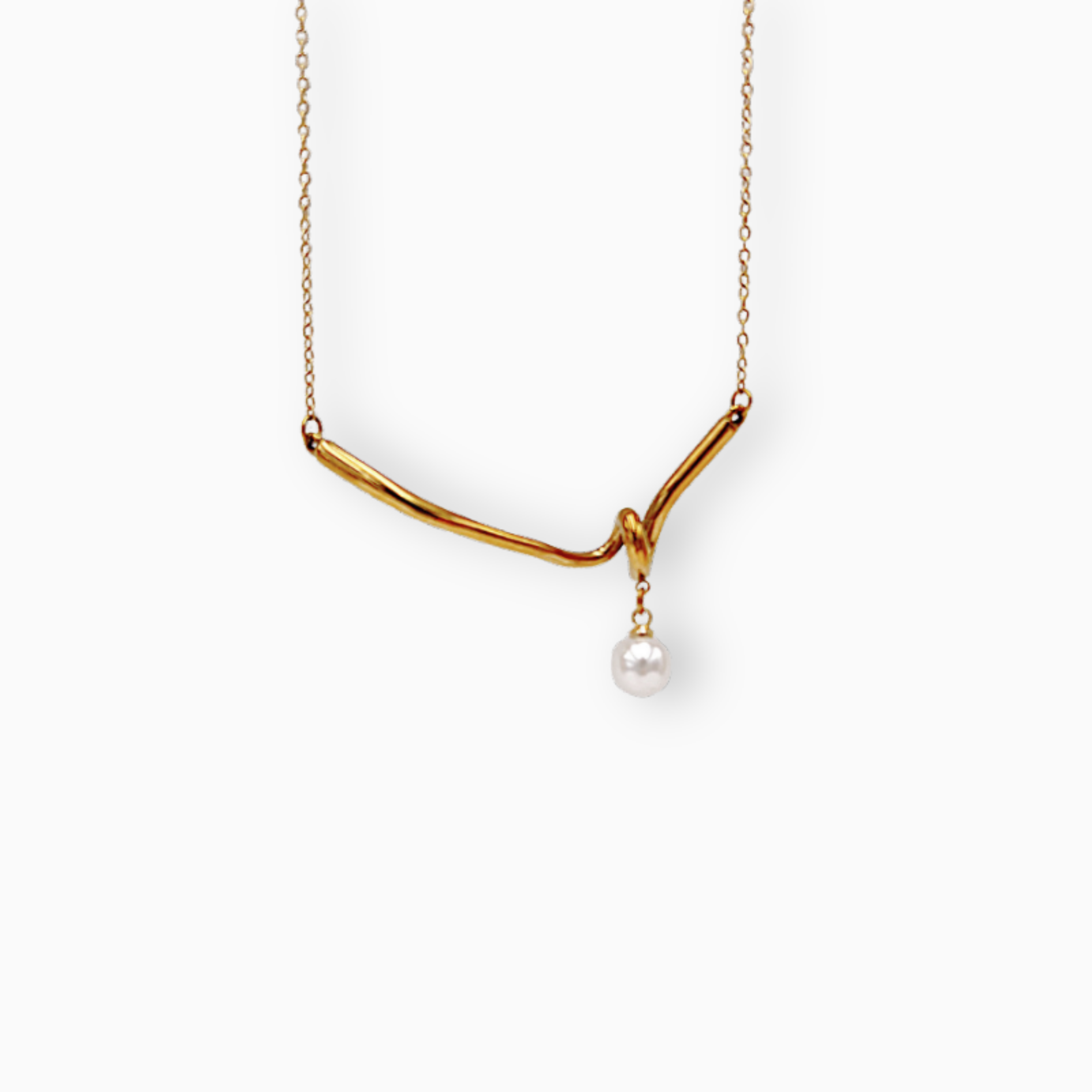 Collar nudo perla