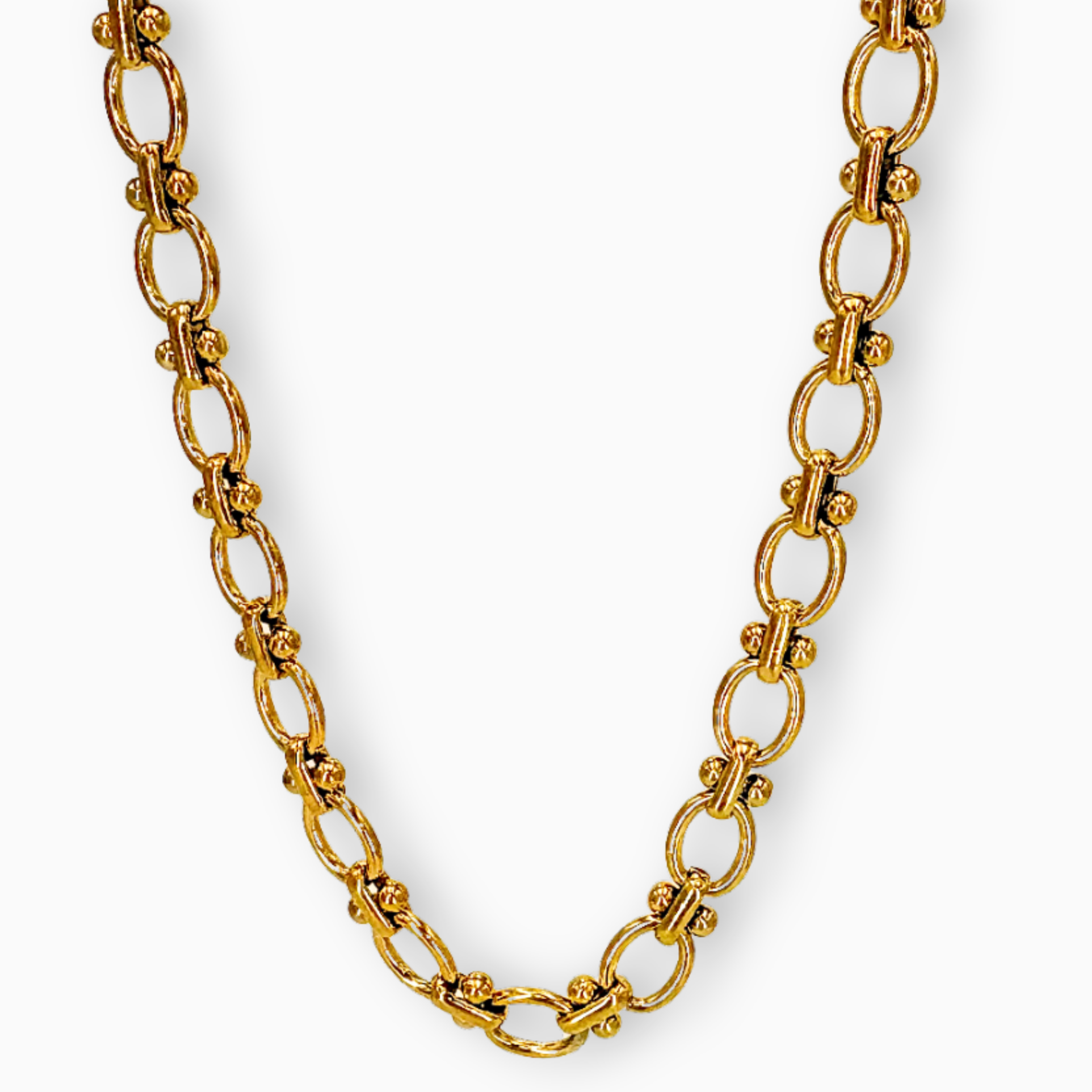 Collar eslabones con nudo