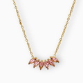 Collar de acero cristales
