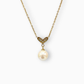 Collar corazón perla