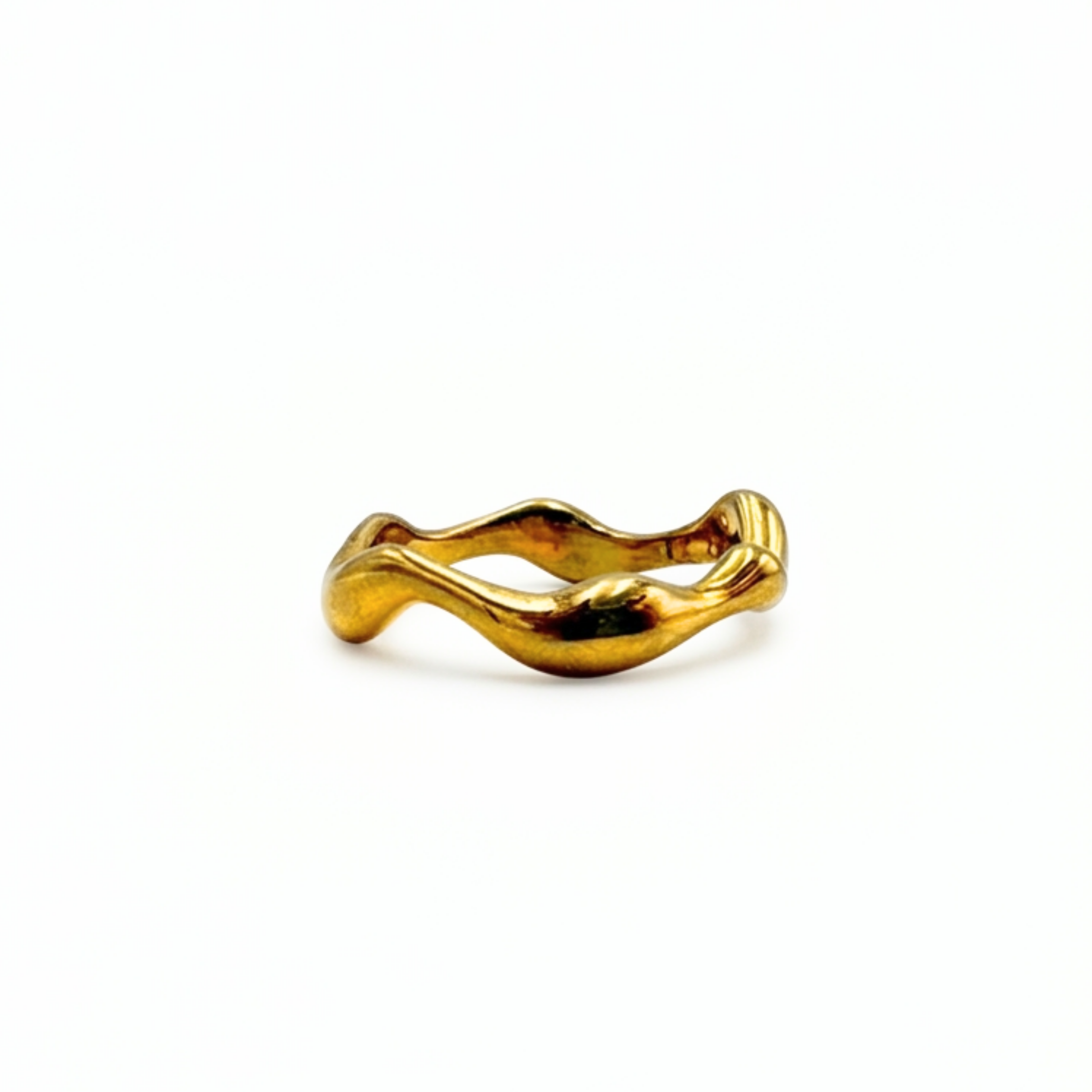Anillo dorado forma irregular AN4006G49