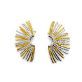 Aretes abanico bicolor AR3304G30