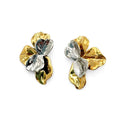 Aretes media flor bicolor AR3305G60