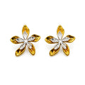 Aretes flor metales mixtos AR3300G65
