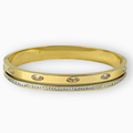 Brazalete acero y cristales