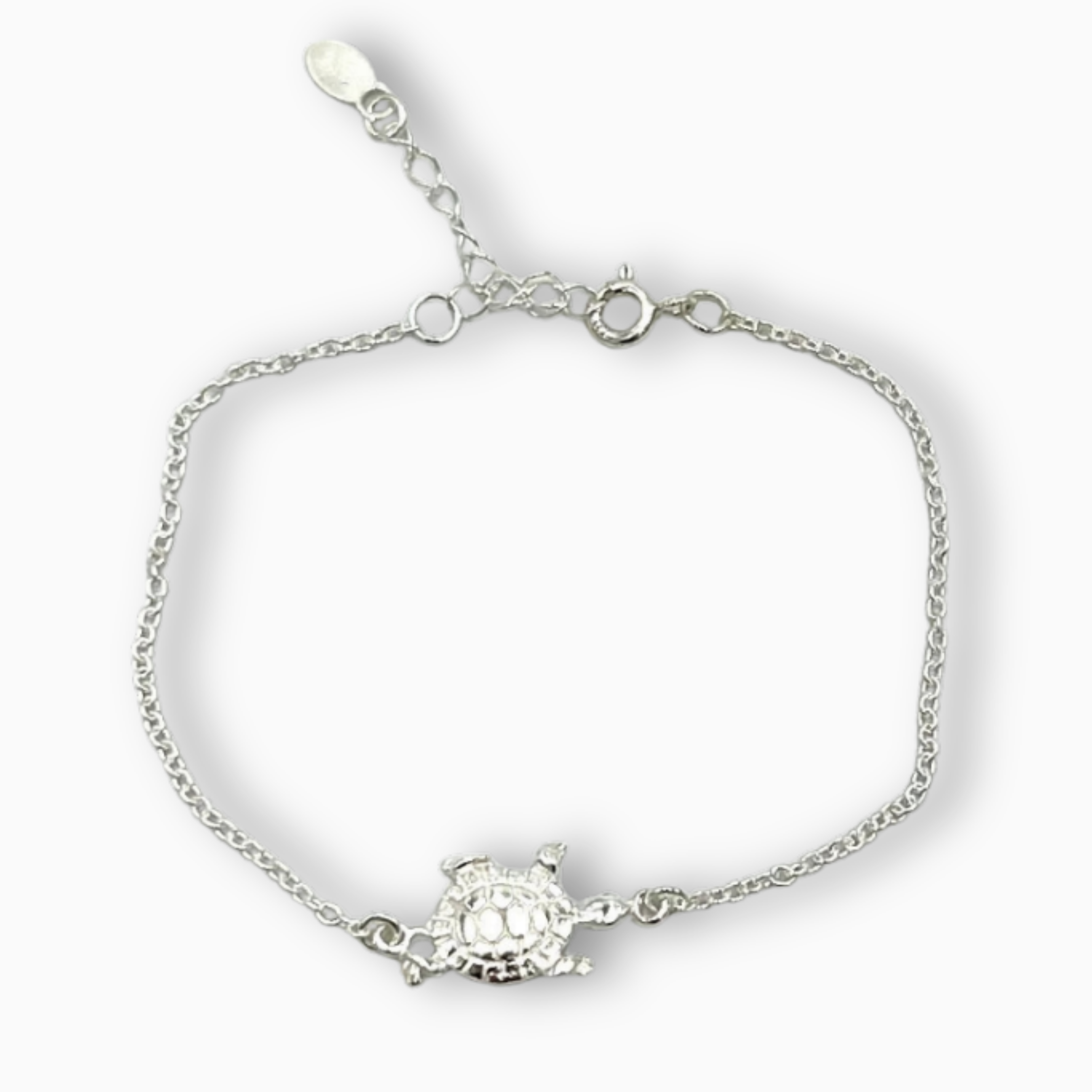 Pulsera plata tortuga