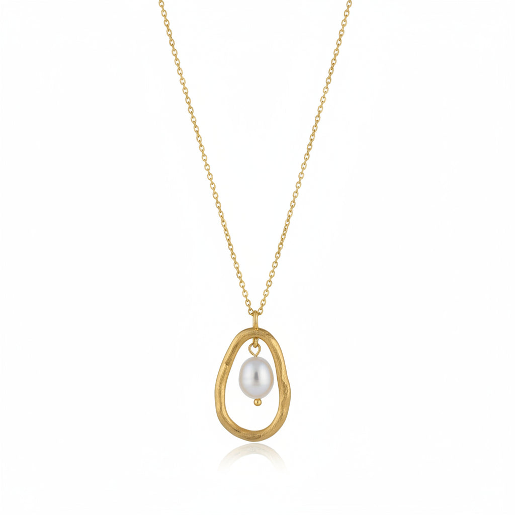 Collar forma irregular perla CO1972G55