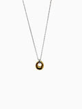 Collar plateado con dije dorado CO1984G51