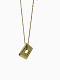 Collar dorado dije cuadrado CO1980G72