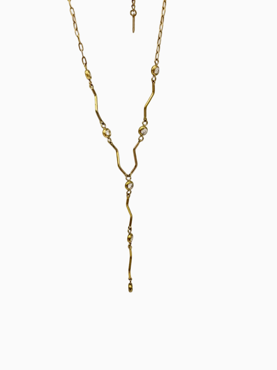 Collar dorado con chispas CO1974G43